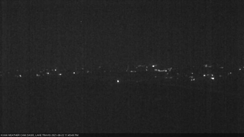 Lake Travis webcam, August 22, 2021 11:45 PM CT