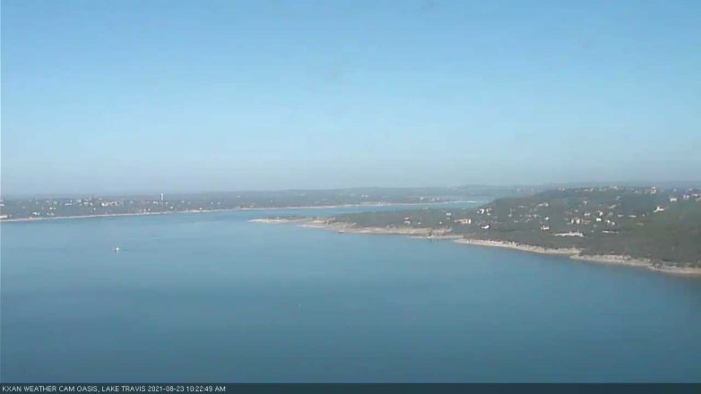 Lake Travis webcam, August 23, 2021 10:25 AM CT