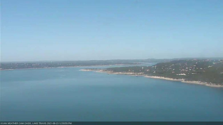 Lake Travis webcam, August 23, 2021 1:00 PM CT