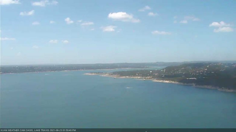 Lake Travis webcam, August 23, 2021 2:00 PM CT