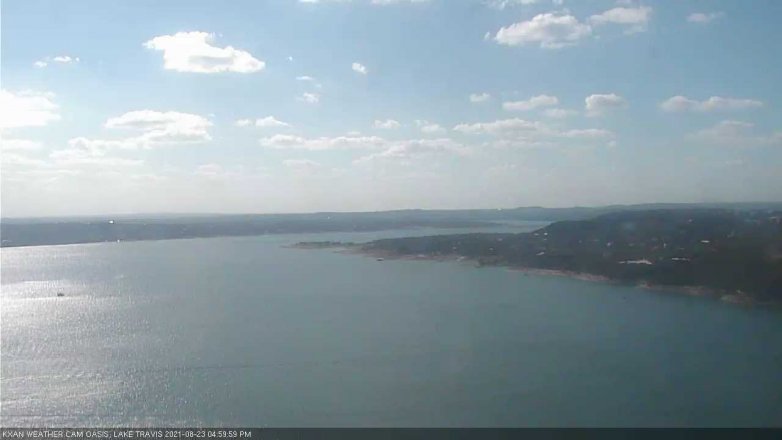 Lake Travis webcam, August 23, 2021 5:00 PM CT