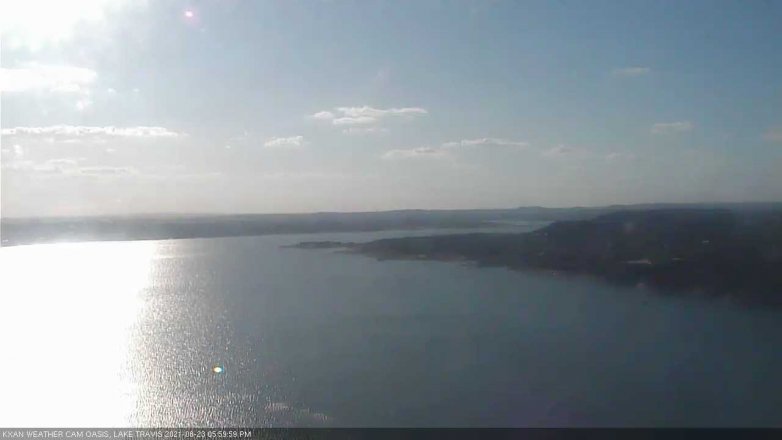Lake Travis webcam, August 23, 2021 6:00 PM CT