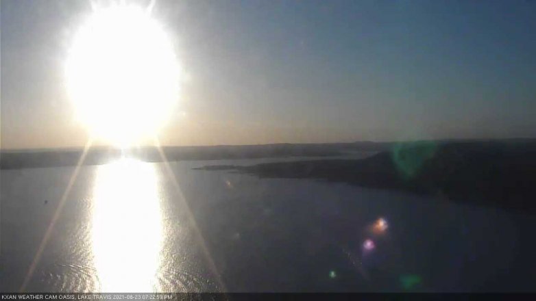 Lake Travis webcam, August 23, 2021 7:25 PM CT