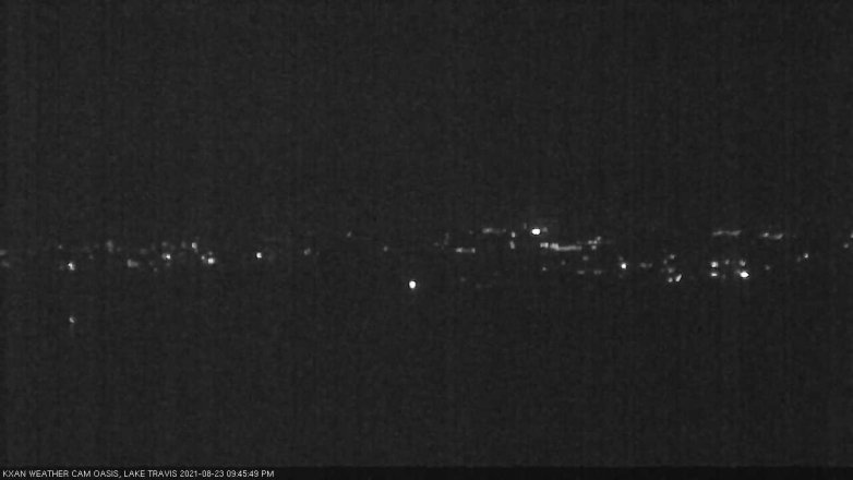 Lake Travis webcam, August 23, 2021 9:45 PM CT