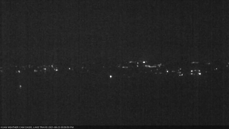 Lake Travis webcam, August 23, 2021 10:00 PM CT
