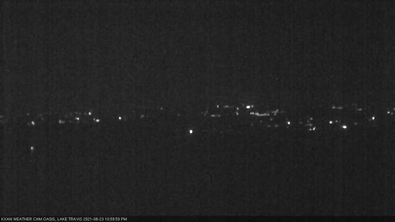 Lake Travis webcam, August 23, 2021 11:00 PM CT