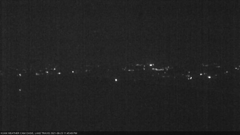 Lake Travis webcam, August 23, 2021 11:45 PM CT