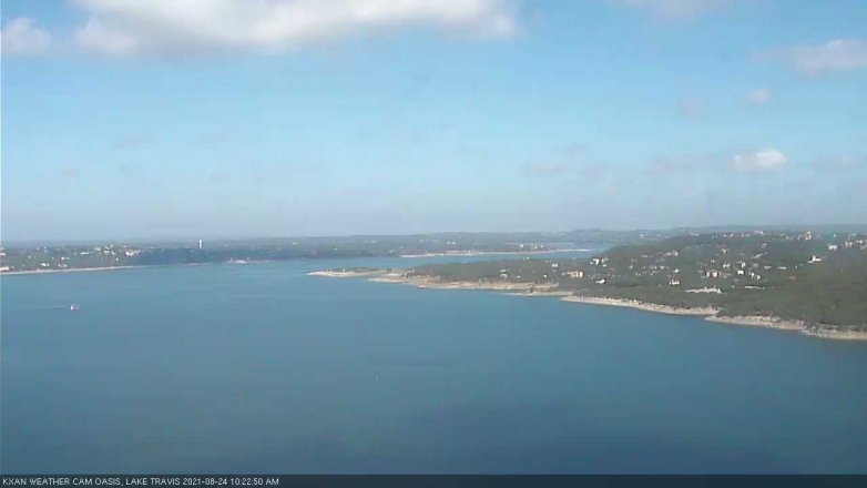 Lake Travis webcam, August 24, 2021 10:25 AM CT