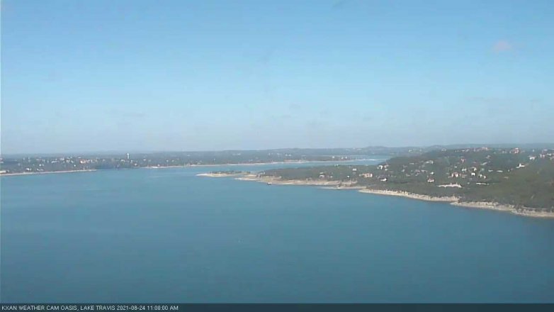 Lake Travis webcam, August 24, 2021 11:00 AM CT
