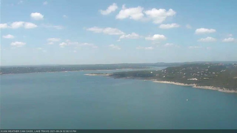 Lake Travis webcam, August 24, 2021 2:00 PM CT