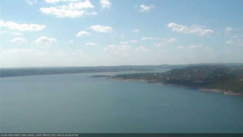 Lake Travis webcam, August 24, 2021 4:00 PM CT