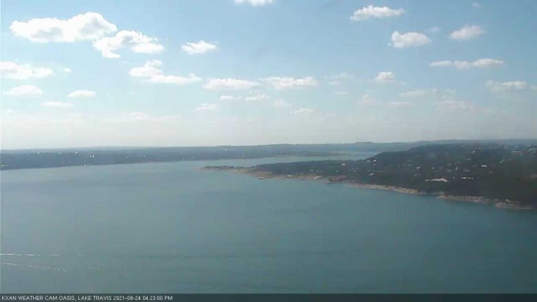 Lake Travis webcam, August 24, 2021 4:25 PM CT