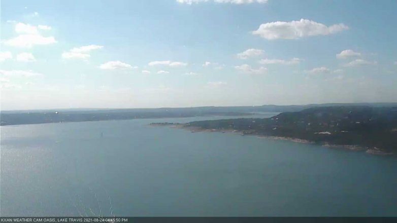 Lake Travis webcam, August 24, 2021 4:45 PM CT