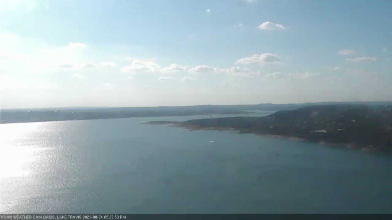 Lake Travis webcam, August 24, 2021 5:25 PM CT