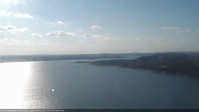 Lake Travis webcam, August 24, 2021 5:45 PM CT
