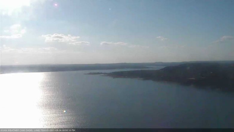 Lake Travis webcam, August 24, 2021 6:00 PM CT