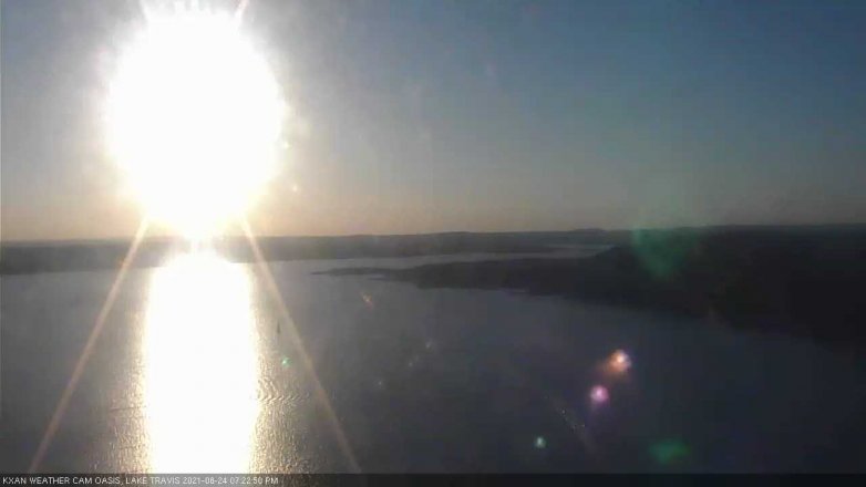 Lake Travis webcam, August 24, 2021 7:25 PM CT