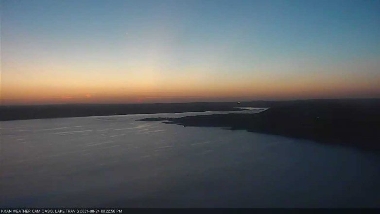Lake Travis webcam, August 24, 2021 8:25 PM CT