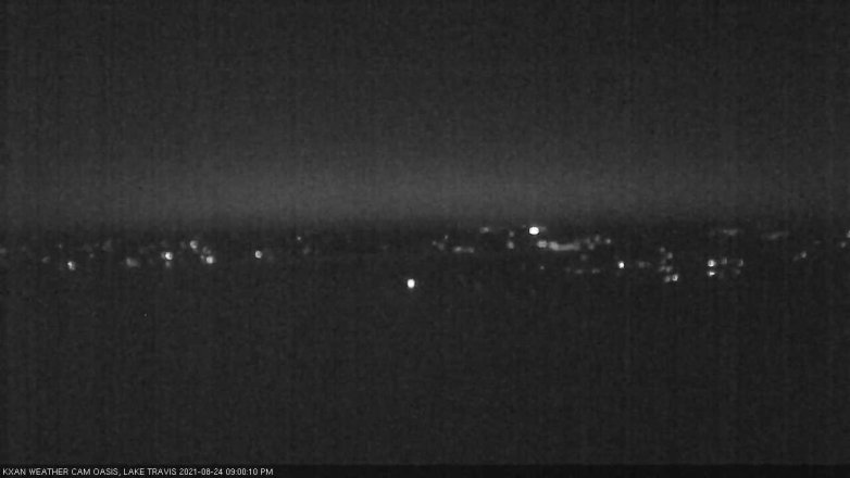 Lake Travis webcam, August 24, 2021 9:00 PM CT