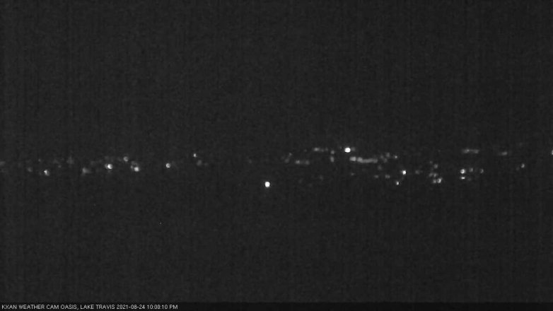 Lake Travis webcam, August 24, 2021 10:00 PM CT