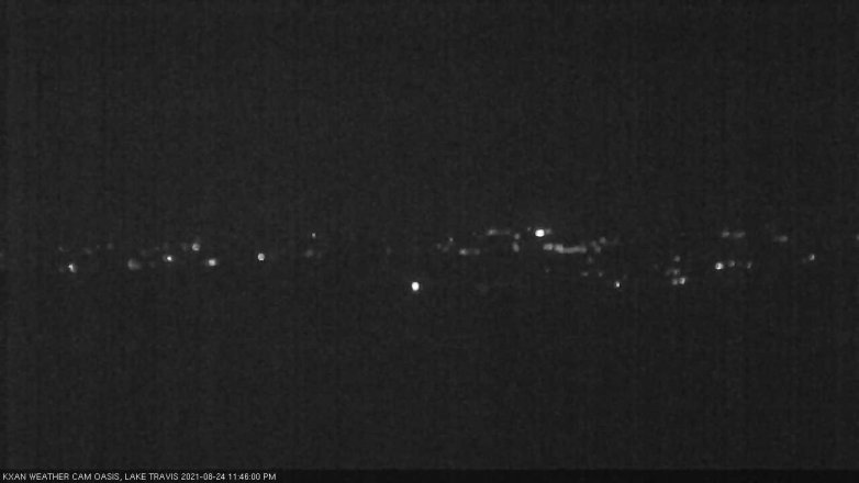 Lake Travis webcam, August 24, 2021 11:45 PM CT