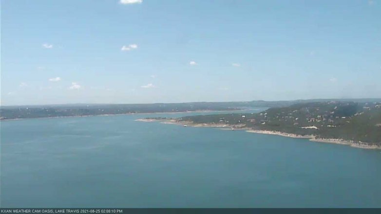 Lake Travis webcam, August 25, 2021 2:00 PM CT