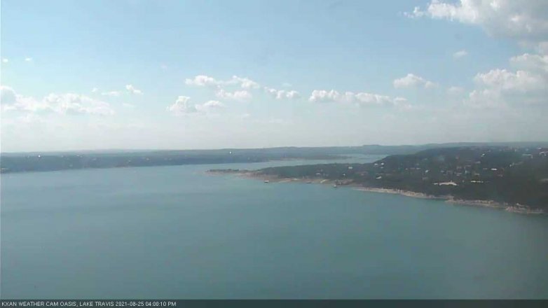 Lake Travis webcam, August 25, 2021 4:00 PM CT