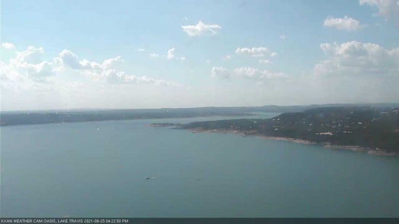 Lake Travis webcam, August 25, 2021 4:25 PM CT