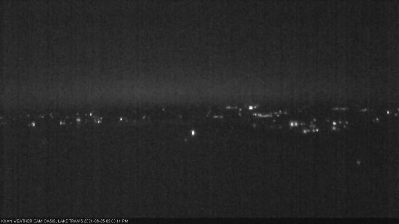Lake Travis webcam, August 25, 2021 9:00 PM CT