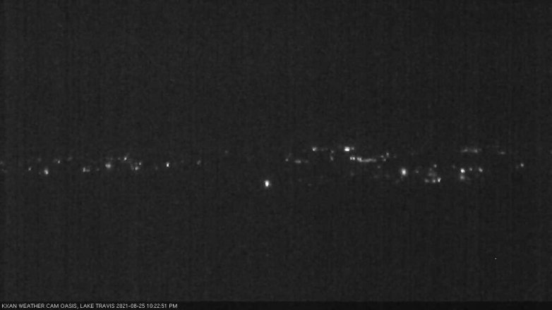 Lake Travis webcam, August 25, 2021 10:25 PM CT