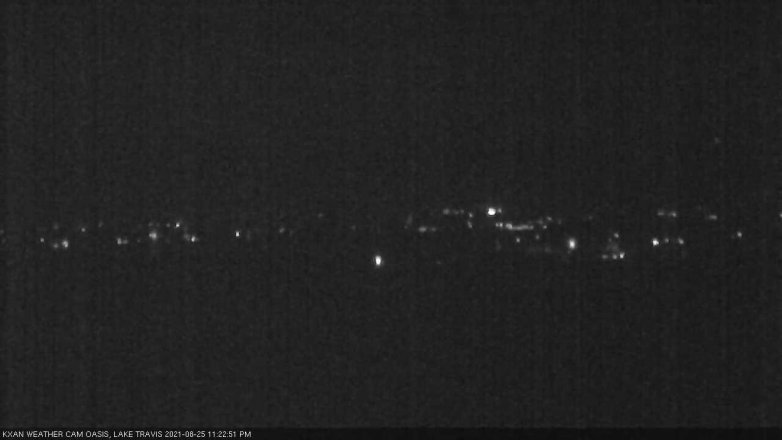 Lake Travis webcam, August 25, 2021 11:25 PM CT