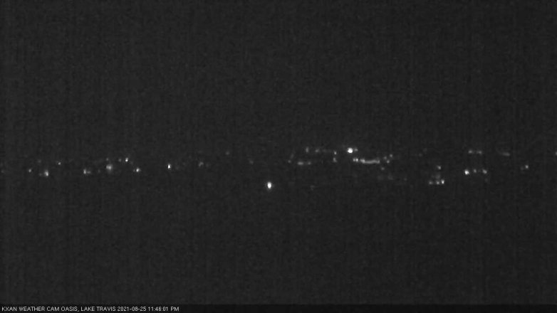 Lake Travis webcam, August 25, 2021 11:45 PM CT