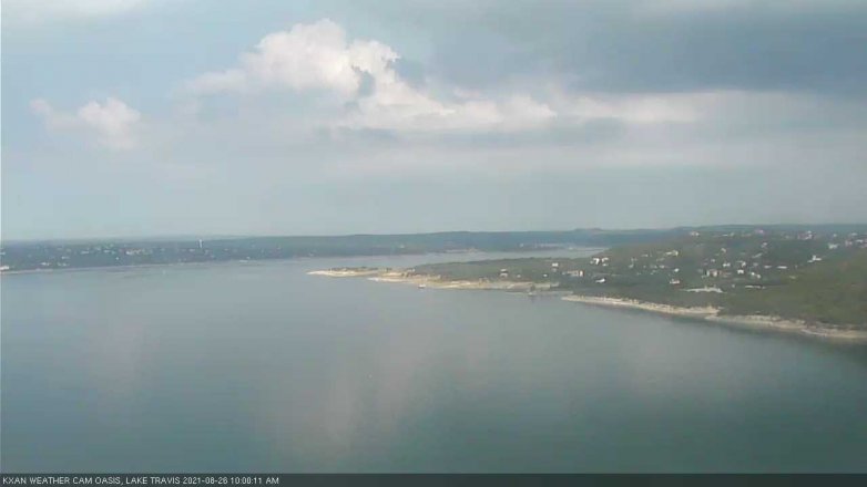 Lake Travis webcam, August 26, 2021 10:00 AM CT