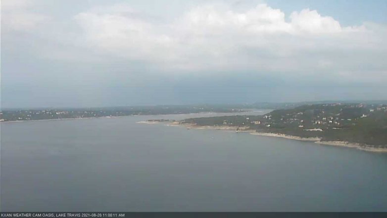 Lake Travis webcam, August 26, 2021 11:00 AM CT