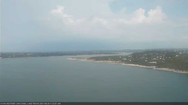 Lake Travis webcam, August 26, 2021 11:25 AM CT