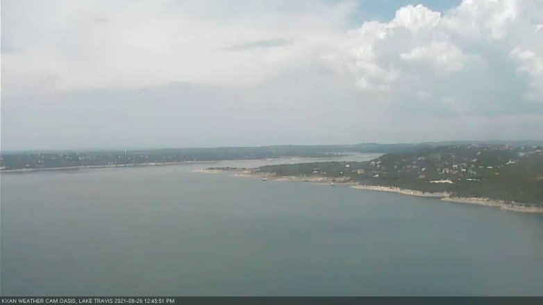 Lake Travis webcam, August 26, 2021 12:45 PM CT