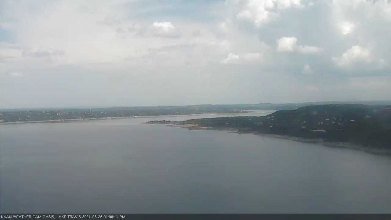 Lake Travis webcam, August 26, 2021 1:00 PM CT