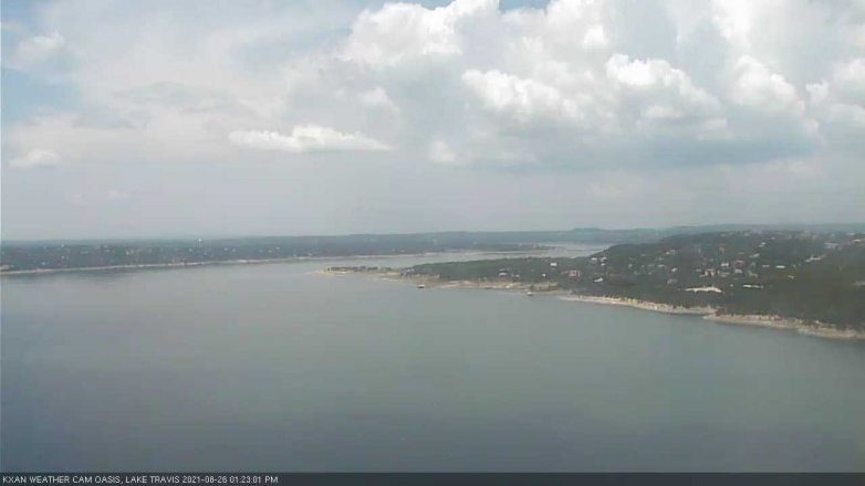 Lake Travis webcam, August 26, 2021 1:25 PM CT