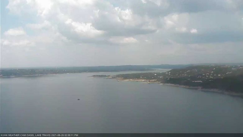 Lake Travis webcam, August 26, 2021 2:00 PM CT