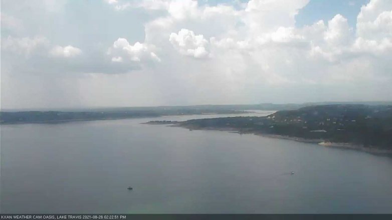 Lake Travis webcam, August 26, 2021 2:25 PM CT