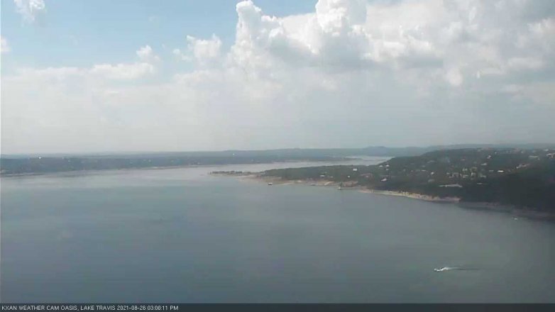 Lake Travis webcam, August 26, 2021 3:00 PM CT