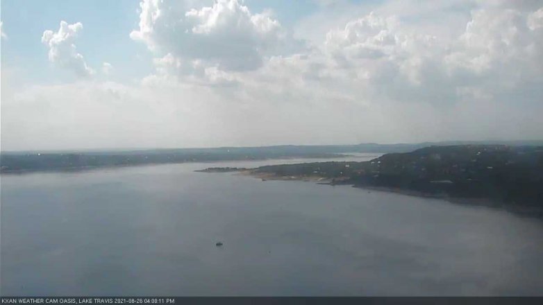 Lake Travis webcam, August 26, 2021 4:00 PM CT
