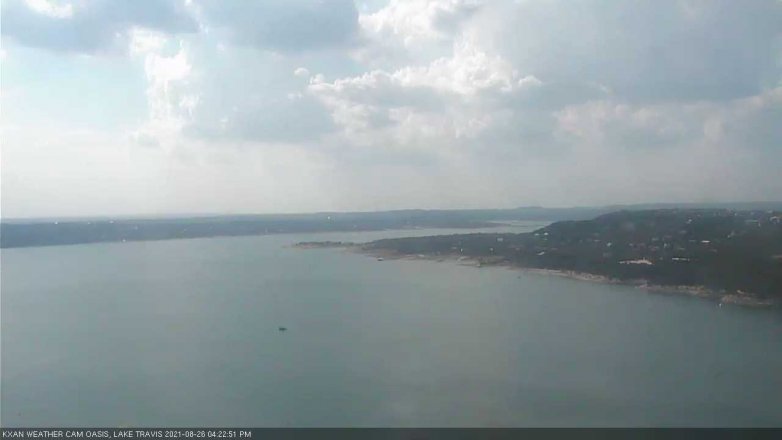 Lake Travis webcam, August 26, 2021 4:25 PM CT