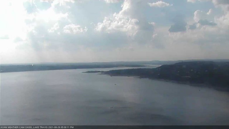 Lake Travis webcam, August 26, 2021 5:00 PM CT