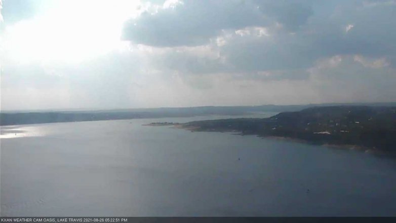 Lake Travis webcam, August 26, 2021 5:25 PM CT