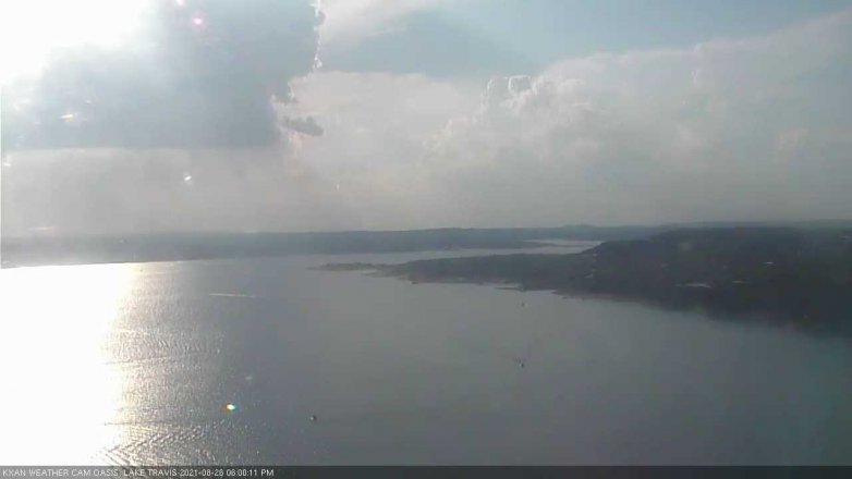 Lake Travis webcam, August 26, 2021 6:00 PM CT