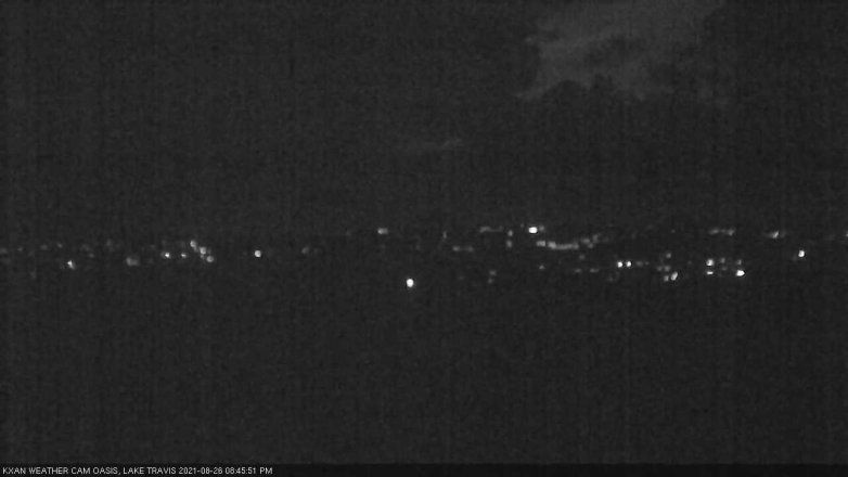 Lake Travis webcam, August 26, 2021 8:45 PM CT