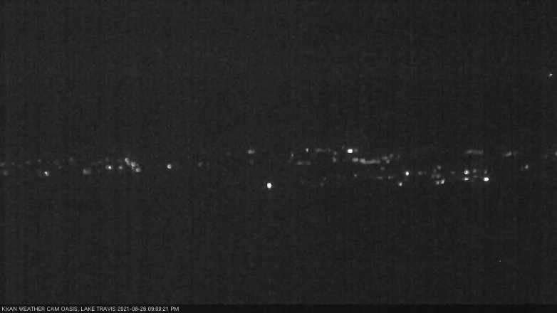 Lake Travis webcam, August 26, 2021 9:00 PM CT