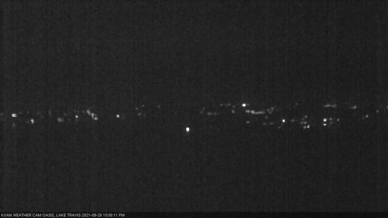 Lake Travis webcam, August 26, 2021 10:00 PM CT