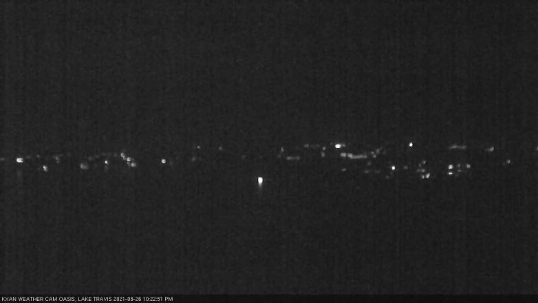 Lake Travis webcam, August 26, 2021 10:25 PM CT